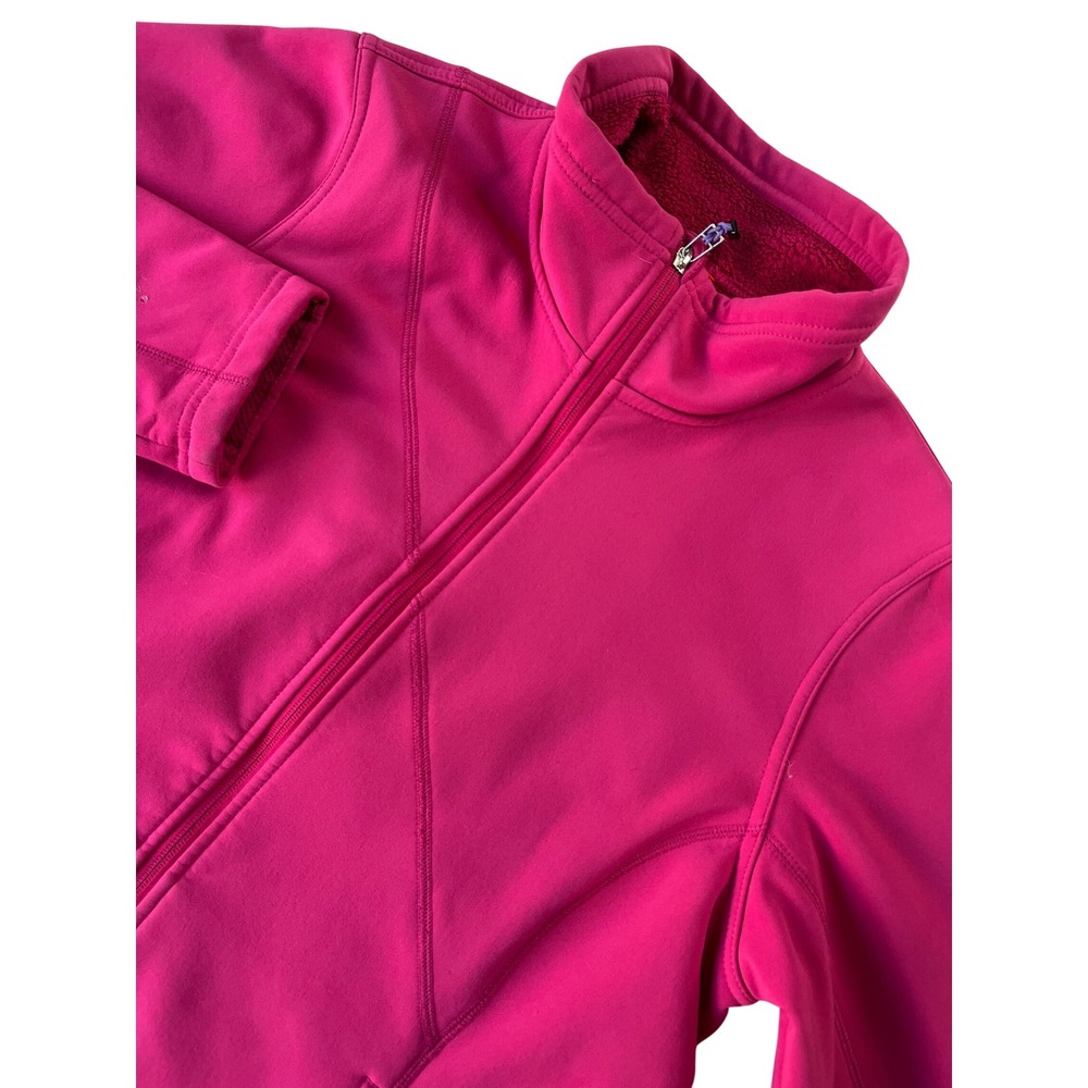 Nike ACG Womens Softshell Jacket Pink Full Zip Fleece Lined Size XL‎